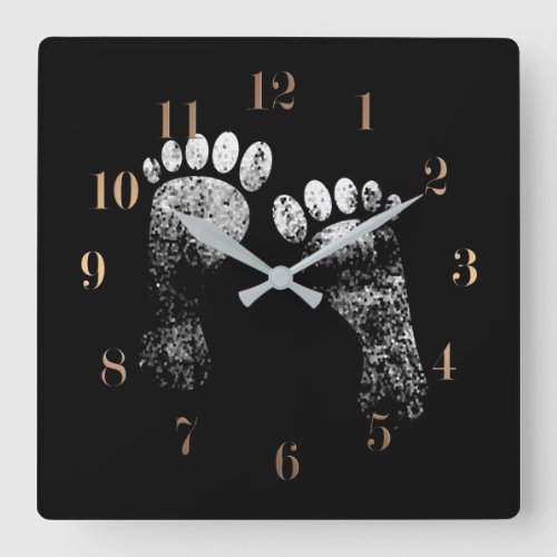 Favorite legs square wall clock