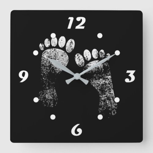 Favorite legs square wall clock