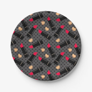 Favorite lipstick throw pillow paper plates