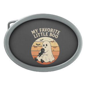 Favorite Little Boo Halloween Ghost Baby Retro Sun Belt Buckle
