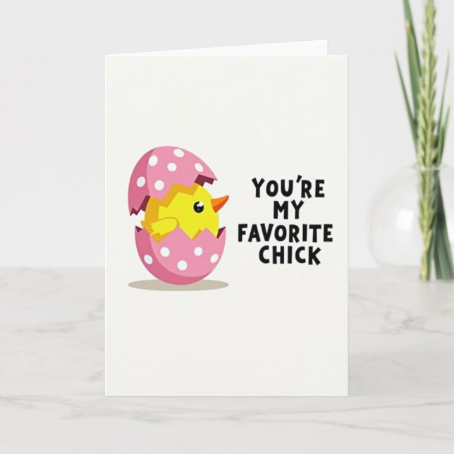 Favorite Little Chick Greeting Card (Front)