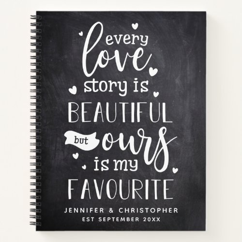 Favorite Love Story Couples Scrapbook Notebook