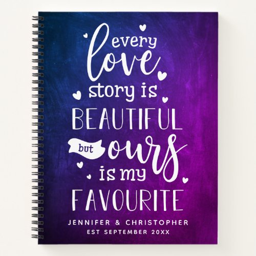 Favorite Love Story Couples Scrapbook Notebook