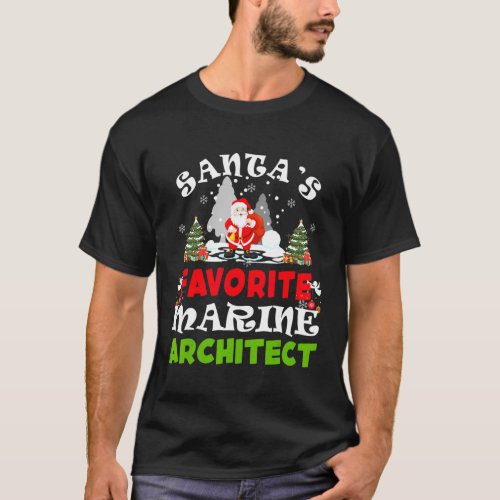 Favorite Marine Architect Funny Christmas T_Shirt