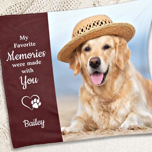 Favorite Memories Dog Lover Pet Loss Pet Memorial Fleece Blanket