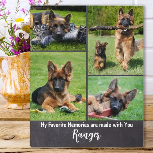 Favorite Memories _ Pet Dog Photo Keepsake Plaque