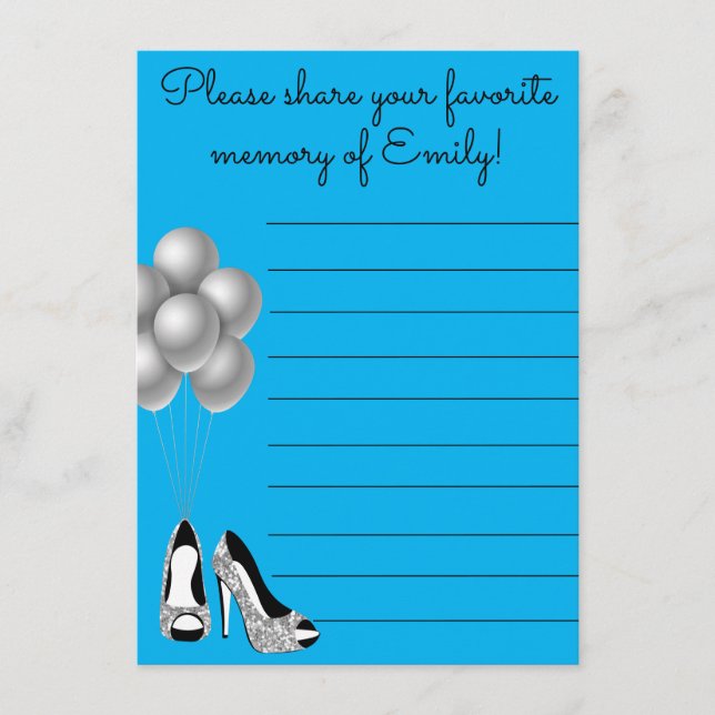 Favorite Memory for Birthday Celebration  Enclosur Enclosure Card (Front)