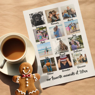 Favorite Moments Photo Christmas Personalized Holiday Card