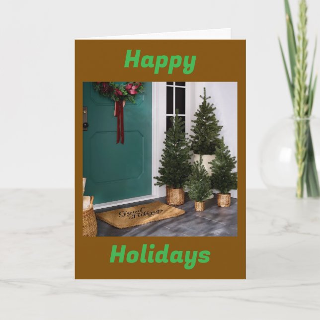 ***FAVORITE NEIGHBOR*** AT CHRISTMAS HOLIDAY CARD (Front)