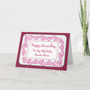Favorite Nurse Happy Nurses Day Customizable Card
