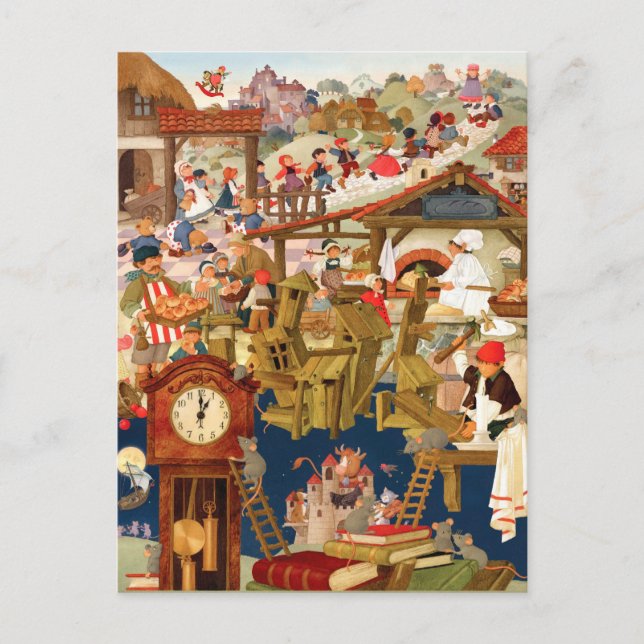 Favorite Nursery Rhymes Postcard (Front)