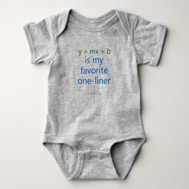 favorite one liner baby bodysuit (Front)