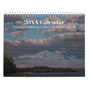 Favorite Paintings of Missouri & Illinois Any Year Calendar
