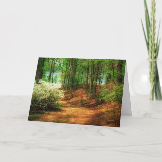 Favorite Path - Blank Verse Greeting Card (Front)