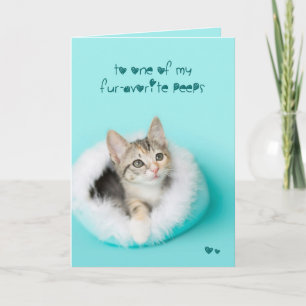 Favorite peep Kitten Easter Card