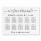 Favorite People 10 Table Wedding Seating Chart