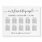 Favorite People 10 Table Wedding Seating Chart