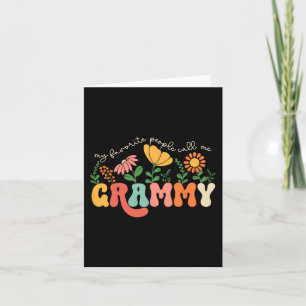Favorite People Call Me Grammy Mothers Day Card