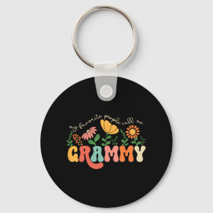 Favorite People Call Me Grammy Mothers Day  Keychain