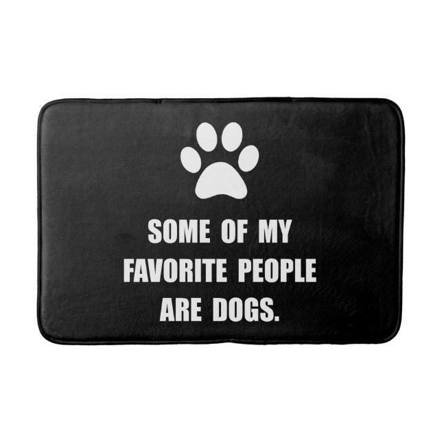Favorite People Dogs Bath Mat (Front)