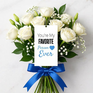 Favorite person ever personalized enclosure card