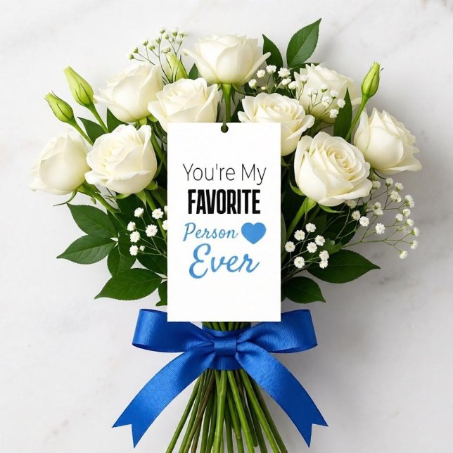 Favorite person ever personalized enclosure card (Creator Uploaded)