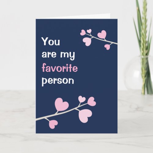 Favorite Person Funny Valentines Day Holiday Card