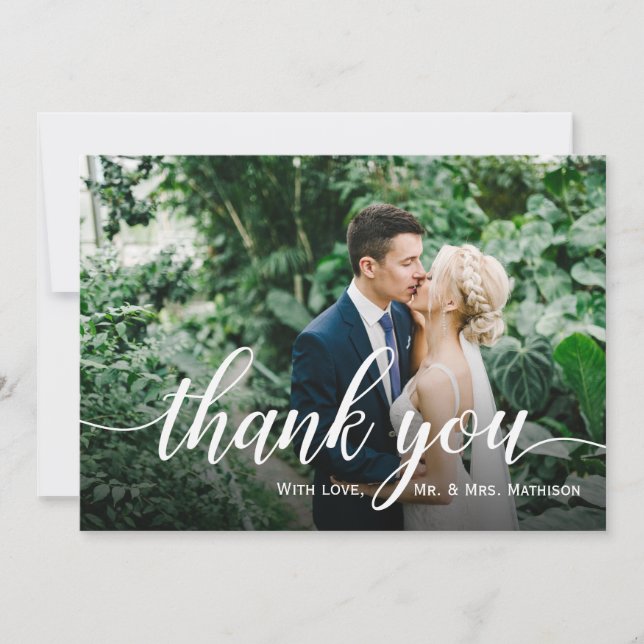 Favorite Photo Wedding Thank You Card (Front)