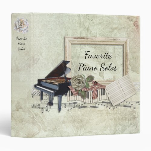 Favorite Piano Solos Vintage 3 Ring Binder