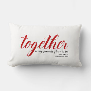 Favorite place to be Personalized Lumbar Pillow