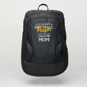 Favorite Player Softball Mom Personalized Port Authority® Backpack