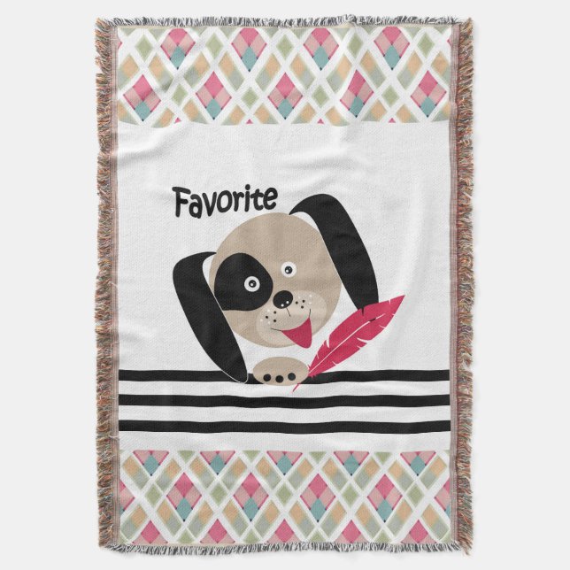 Favorite puppy throw blanket (Front Vertical)