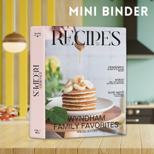 Favorite Recipes 2 Photo Magazine Cover Mini Binder