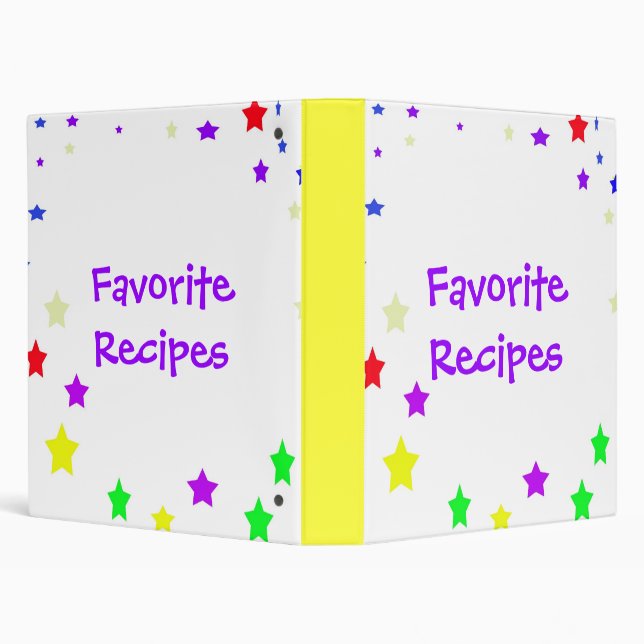 Favorite Recipes 3 Ring Binder (Background)