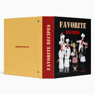 Favorite Recipes, binder