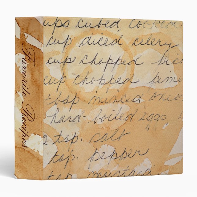 Favorite Recipes Cookbook 1.5" Binder (Front/Spine)