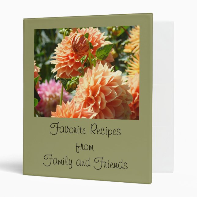 Favorite Recipes from Family & Friends binder book (Front/Inside)
