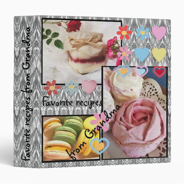 Favorite recipes from grandma 3 ring binder (Front/Spine)