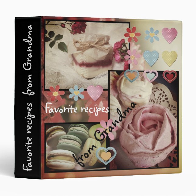 Favorite recipes from grandma 3 ring binder (Front/Spine)