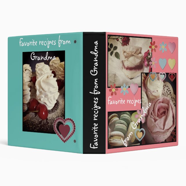 Favorite recipes from grandma 3 ring binder (Background)