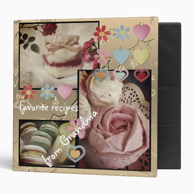 Favorite recipes from grandma 3 ring binder (Front/Inside)