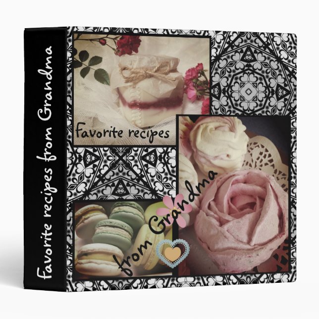 Favorite recipes from grandma 3 ring binder (Front/Spine)