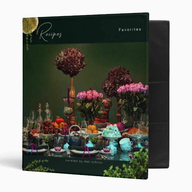 Favorite Recipes Scrapbook 3 Ring Binder (Front/Inside)