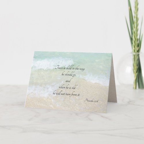 Favorite Scripture All Occasion Sea n Sand Thank Y Thank You Card