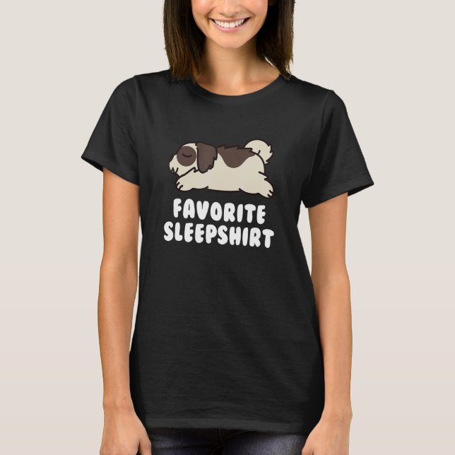 Favorite Sleep  Shih Tzu Dog T-Shirt (Front)