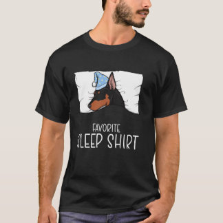 Favorite Sleep Shirt Doberman, Napping Doberman Do
