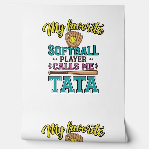 Favorite Softball Player Calls Me TATA Shirt Desig Wallpaper
