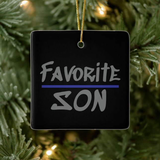 Favorite SON humor brother novelty Ceramic Ornament (Tree)