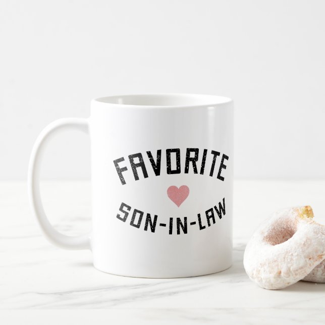 Favorite Son-in-Law Family Reunion Funny Gifts Coffee Mug (With Donut)
