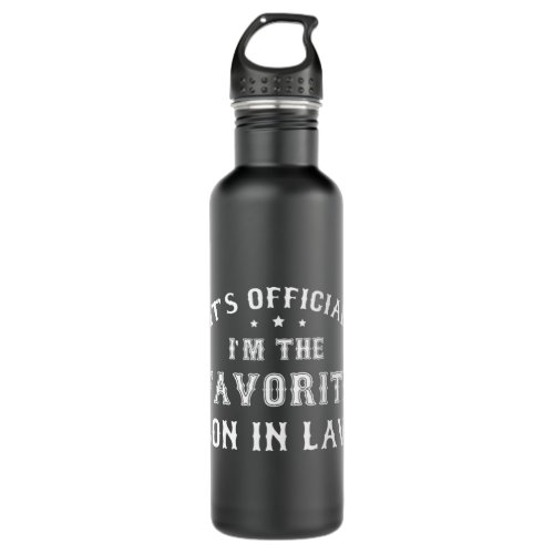 Favorite Son in Law Funny Gift from Father Mother  Stainless Steel Water Bottle